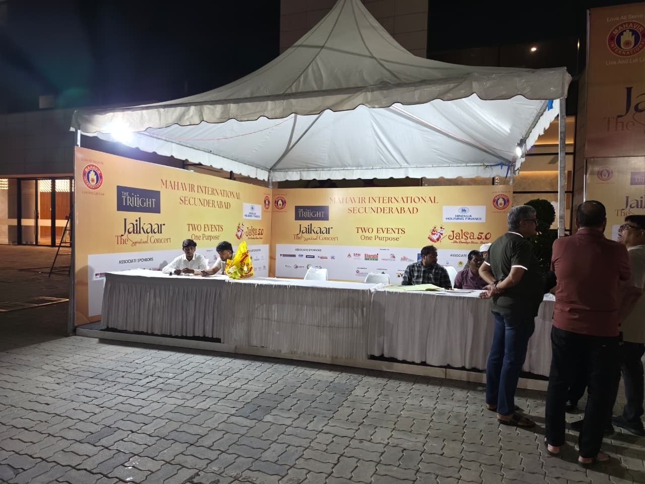 Branded event registration tent by AR Events & Exhibition