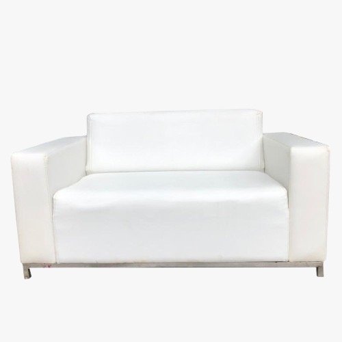 White Sofa available for event furniture rental in Hyderabad